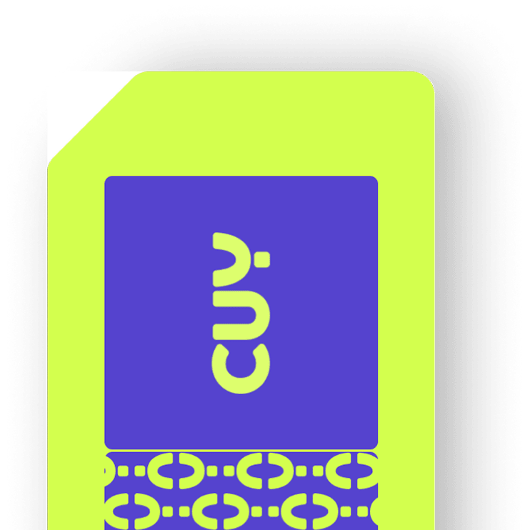 ¡Nos acomodamos a ti! Elige entre chip físico o eSIM